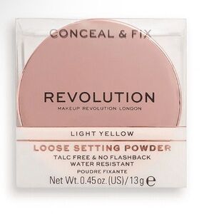 Revolution Conceal & Fix Loose Setting Powder - Light Yellow